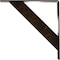 Ekena Millwork Traditional Steel Bracket, Antiqued Brass 2"W x 14"D x 14"H BKTM02X14X14TRABS - alternate 10